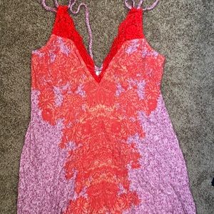 Free People Red and Purple Slip BNWT SIZE M